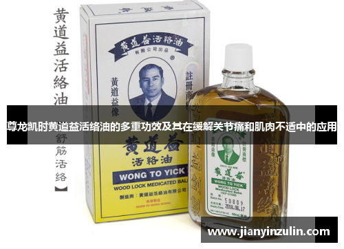 尊龙凯时黄道益活络油的多重功效及其在缓解关节痛和肌肉不适中的应用 尊龙凯时黄道益活络油的多重功效及其在缓解关节痛和肌肉不适中的应用